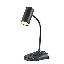 Photo 1 of 21 in. Black LED Desk/Clip Lamp
