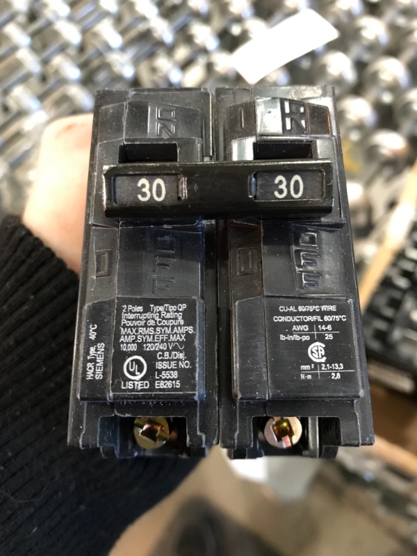 Photo 3 of 30 Amp Double-Pole Type QP Circuit Breaker 6 PACK
