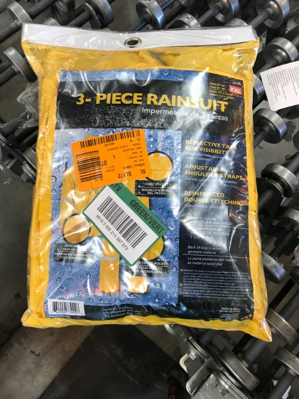 Photo 1 of 3-Piece XX-Large Rain Suit
