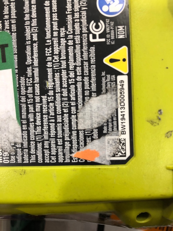 Photo 1 of RYOBI ONE+ 18V Cordless Compact Radio with Bluetooth Wireless Technology (Tool-Only)