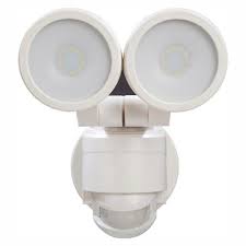 Photo 1 of **parts only*** Defiant 180° White Motion Activated Outdoor Integrated LED Twin Head Flood Light