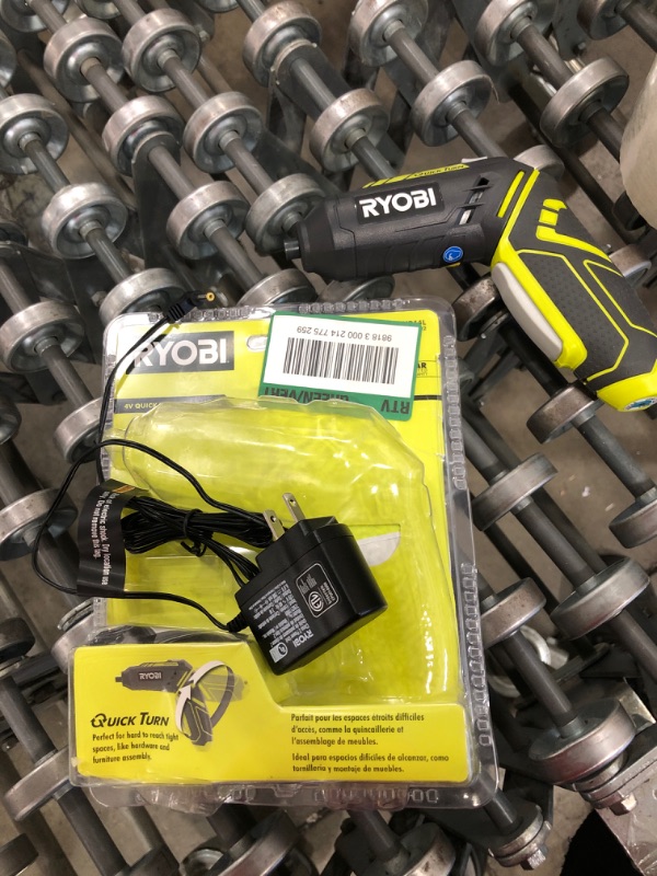 Photo 2 of RYOBI 4-Volt QuickTurn Lithium-Ion Cordless 1/4 in. Hex Screwdriver Kit