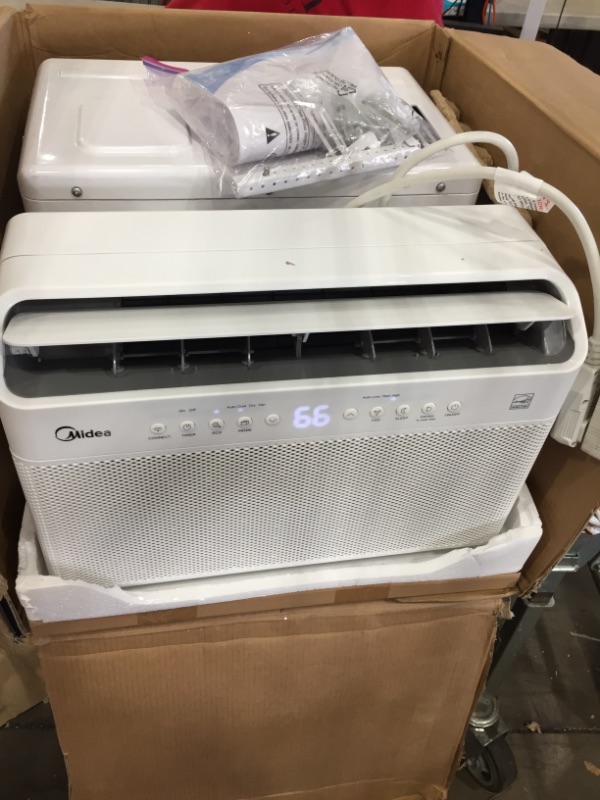 Photo 2 of 
Midea U Inverter Window Air Conditioner 12,000BTU, U-Shaped AC with Open Window Flexibility, Robust Installation,Extreme Quiet, 35% Energy Saving, Smart Control, Alexa, Remote, Bracket Included, White
