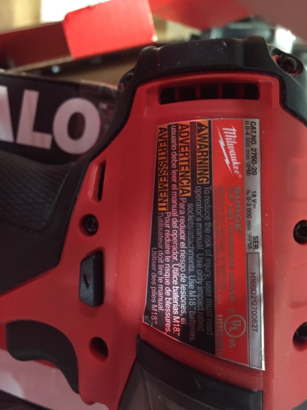 Photo 2 of Milwaukee
M18 FUEL SURGE 18-Volt Lithium-Ion Brushless Cordless 1/4 in. Hex Impact Driver (Tool-Only)