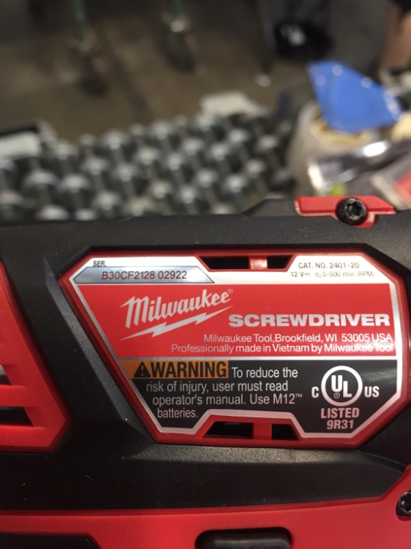 Photo 5 of Milwaukee
M12 12-Volt Lithium-Ion Cordless 3/8 in. Ratchet and Screwdriver Combo Kit (2-Tool) with Battery, Charger, Tool Bag