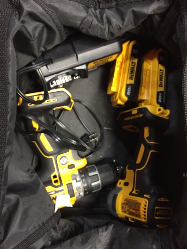 Photo 2 of DEWALT
20-Volt MAX XR Cordless Brushless Drill/Impact Combo Kit with Two 20-Volt 2.0Ah Batteries and Charger (2-Tool)