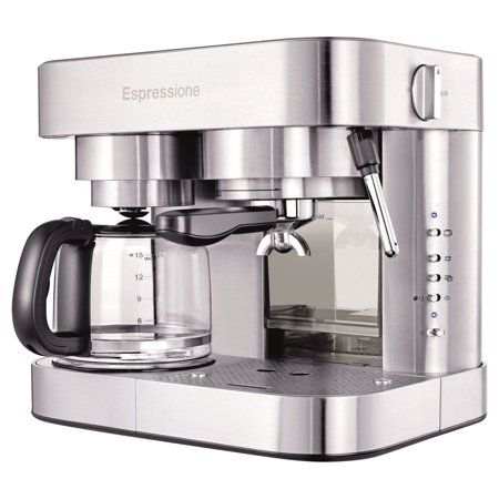 Photo 1 of Espressione 10-Cup Stainless Steel Coffee Maker and Espresso Machine, Silver
