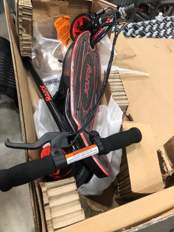 Photo 2 of **NONFUNCTIONAL**Razor Power Core E90 Glow Electric Scooter - Hub Motor, LED Light-Up Deck, Up to 10 mph and 60 min Ride Time, for Kids 8+