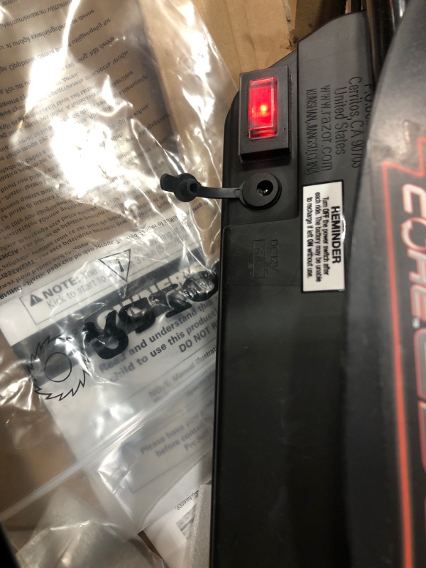 Photo 1 of **NONFUNCTIONAL**Razor Power Core E90 Glow Electric Scooter - Hub Motor, LED Light-Up Deck, Up to 10 mph and 60 min Ride Time, for Kids 8+