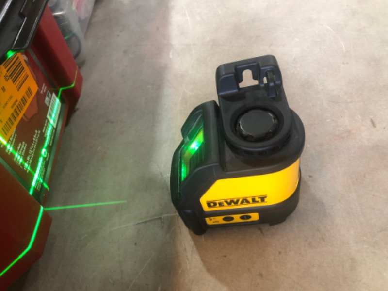 Photo 2 of DEWALT
165 ft. Green Self-Leveling Cross Line Laser Level with (3) AAA Batteries & Case