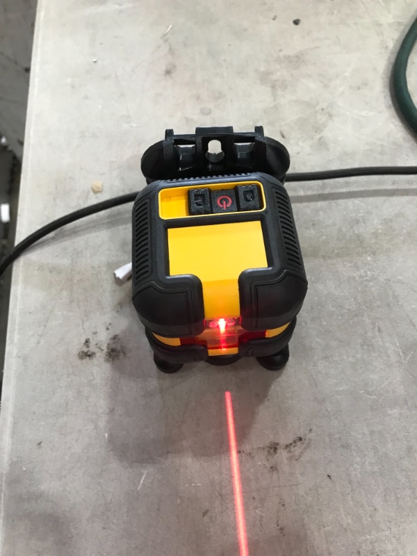 Photo 3 of DEWALT
40 ft. Red Self-Leveling Cross Line Laser Level with (2) AA Batteries & Case