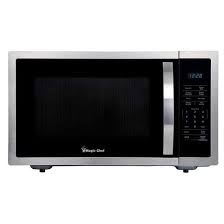 Photo 1 of 1.6 cu. ft. Countertop Microwave in Stainless steel with Gray Cavity
