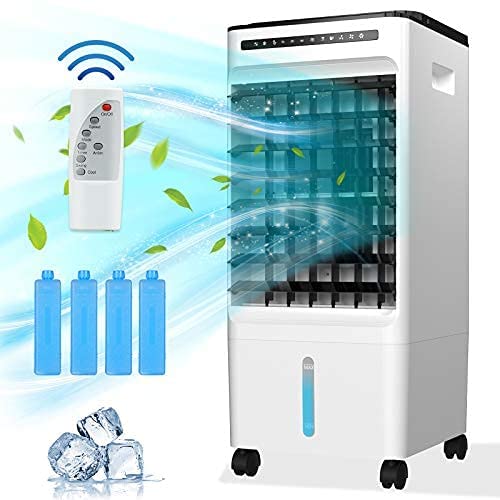 Photo 1 of Portable Air Conditioner Fan, 3-IN-1 Evaporative Air Cooler Humidifier Swamp Cooler, 3 Modes, 3 Speeds, 90° Oscillation, Timer