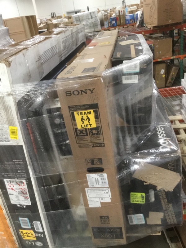 Photo 2 of PALLET OF ASSORTED DAMAGED TVS AND MONITORS SOLD AS IS NON REFUNDABLE