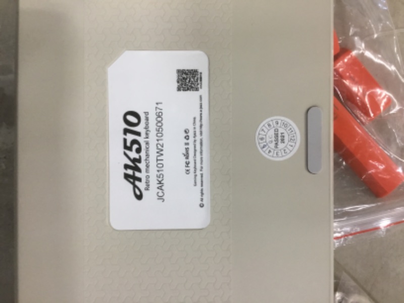 Photo 1 of AK510 Retro Mechanical Gaming Keyboard - PBT SP Spherical Keycaps - Classic Grey-White Matching - RGB Backlight - Brown Switches
