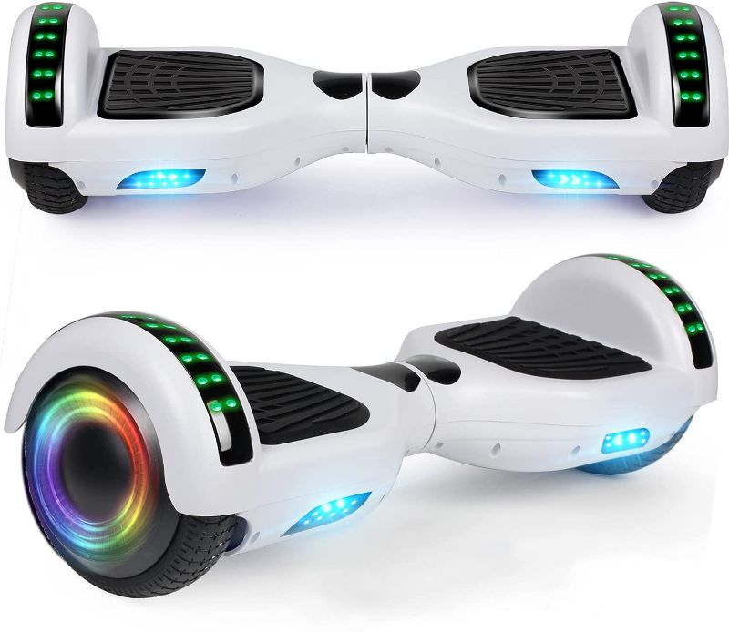 Photo 1 of Hoverboard, 6.5" Self Balancing Scooter Hover Board with Bluetooth Wheels LED Lights for Kids Adults
