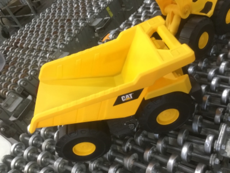 Photo 2 of Cat Construction Tough Rigs 15" Dump Truck & Loader Toys 2 Pack, Yellow
