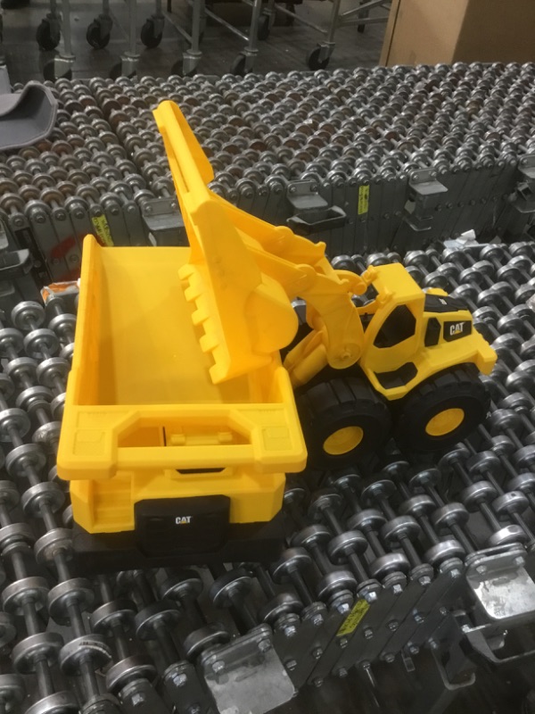 Photo 3 of Cat Construction Tough Rigs 15" Dump Truck & Loader Toys 2 Pack, Yellow
