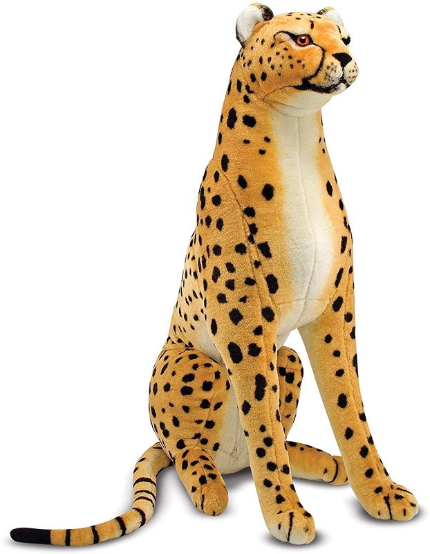 Photo 1 of Melissa & Doug Giant Cheetah - Lifelike Stuffed Animal (Stands Nearly 3 Feet Tall)
