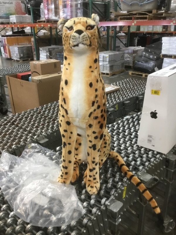 Photo 2 of Melissa & Doug Giant Cheetah - Lifelike Stuffed Animal (Stands Nearly 3 Feet Tall)
