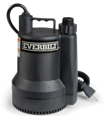 Photo 1 of 1/6 HP Plastic Submersible Utility Pump
