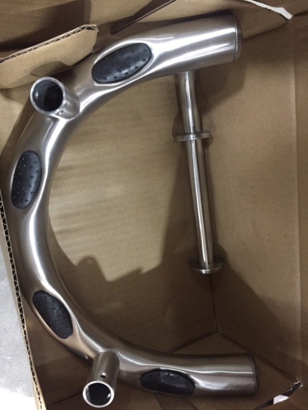 Photo 1 of 2-in-1 11.25 in. x 1.25 in. Grab Bar and Wall Mount Toilet Paper Holder with Grips in Brushed Nickel
***Missing parts***