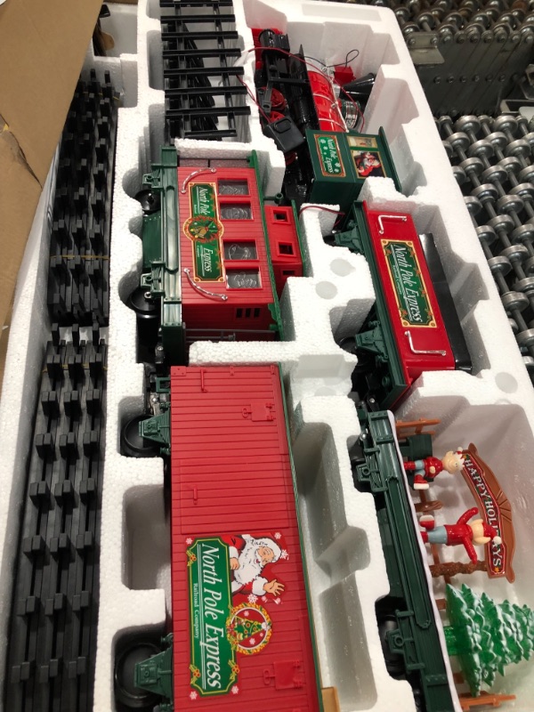 Photo 2 of EZTEC Remote Control North Pole Express Christmas Train Set
