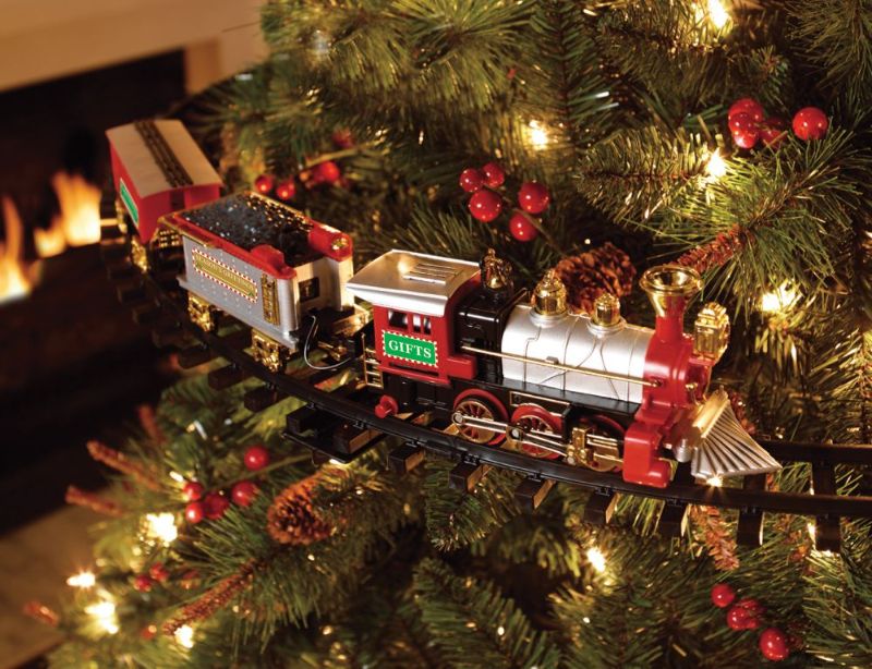 Photo 1 of Home Accents Holiday 5523018 Christmas Tree Train 9FT