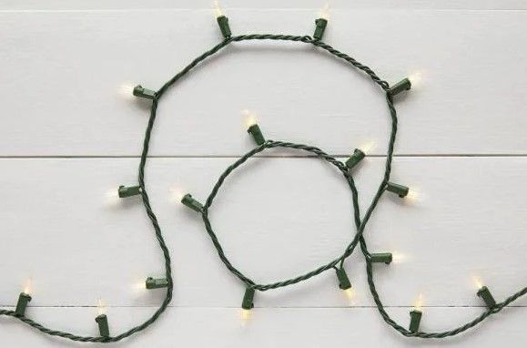 Photo 1 of 29.5 ft. 100-Light Warm White Mini LED Lights on Green Wire (36 Packs)
