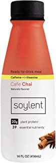 Photo 1 of (BB Date: 12Aug2022) Soylent Cafe Chai Plant Protein Meal Replacement Shake, 14 oz, pack of 12