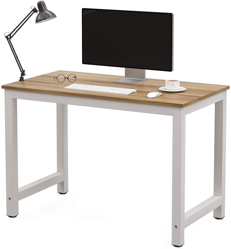 Photo 1 of Mecor 43”Large MDF Computer Office Desk PC Laptop Table Study Work-Station Home Office Furniture Wood (Black)
