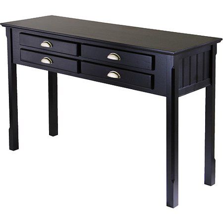 Photo 1 of **NEW**
Winsome Timber 29.1" X 47.6" X 15.7" Solid Beech Wood Hall/Console Table, Black
