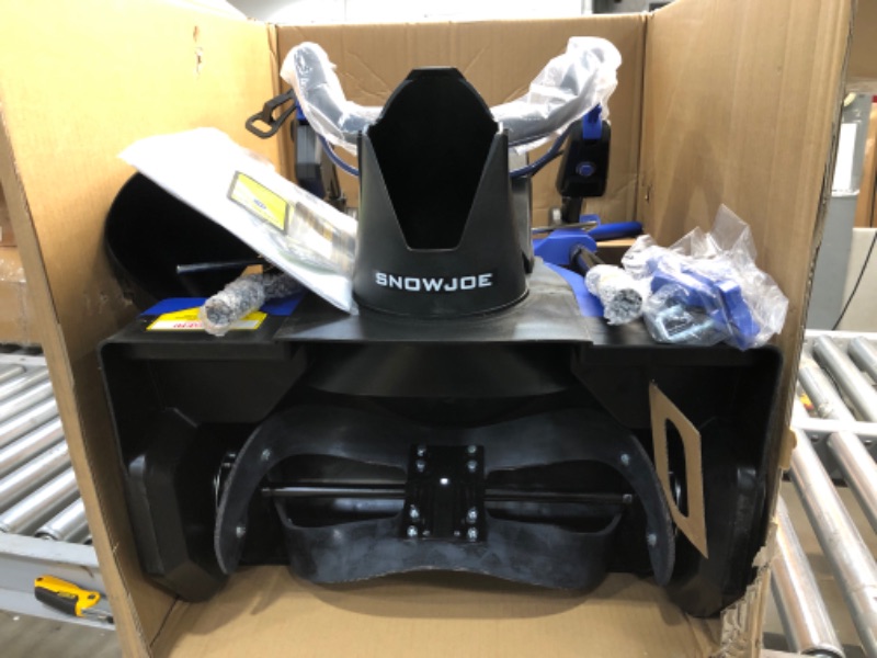 Photo 1 of Snow Joe SJ625E Electric Walk-Behind Single Stage Snow Thrower/Blower, 21-Inch Clearing Width, 15-AMP Motor, Directional Chute Control, LED Light
