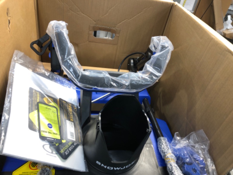 Photo 1 of Snow Joe SJ625E Electric Walk-Behind Single Stage Snow Thrower/Blower, 21-Inch Clearing Width, 15-AMP Motor, Directional Chute Control, LED Light
