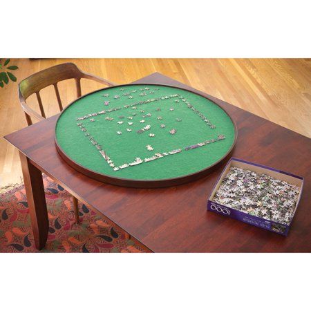 Photo 1 of Bits and Pieces - Round Jigsaw Puzzle Spinner - Puzzle Accessories- Lazy Susan Puzzle Board Table Surface Fits 1000 Pc Puzzles - Spin Puzzle to Reach
