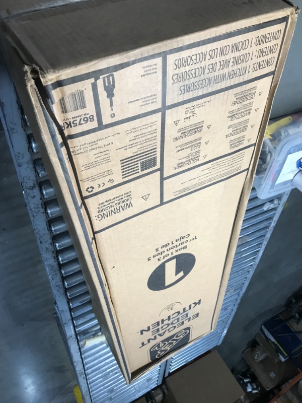 Photo 1 of BOX 1 OF 3 ONLY! INCOMPLETE! NEEDS 2 OTHER BOXES TO BE COMPLETE***
Step2 Elegant Edge Kitchen | Large Kids Kitchen Playset with Realistic Lights & Sounds | Over 70-Pc Play Food & Toy Accessories Set Included
