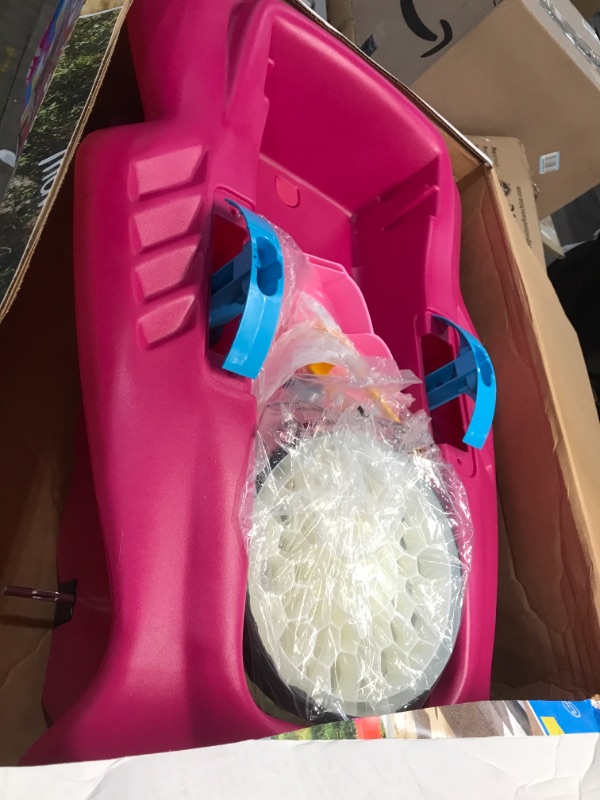 Photo 1 of Little Tikes Jett Car Racer Pink, Ride On Car with Adjustable Seat Back, Dual Handle Rear Wheel Steering, Racing Control, Kid Powered Fun, Great Gift for Kids, Toys for Girls Boys Ages 3-10 Years
