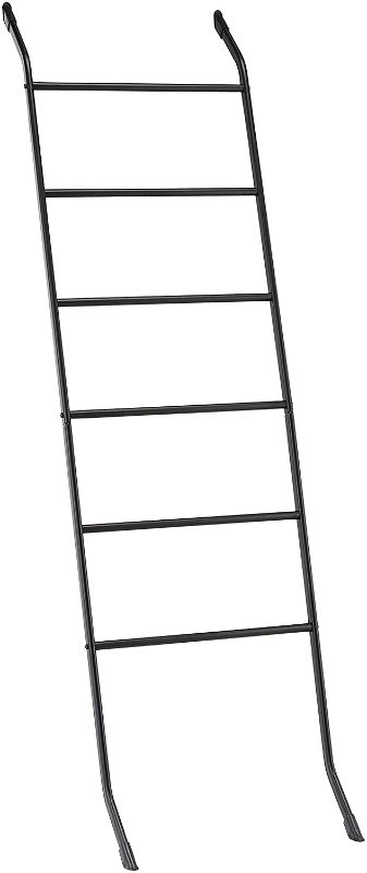 Photo 1 of Amazon Basics Leaning Ladder Rack for Blankets or Towels 17.91 x 4.52 x 65.35 inches

