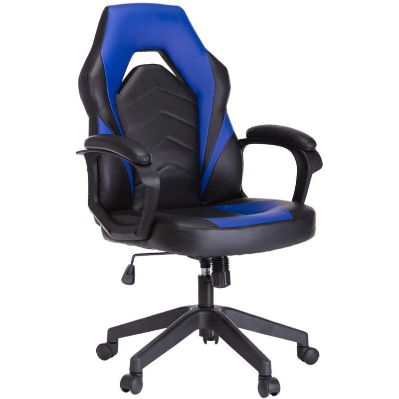 Photo 1 of Black & Blue E-sport Leather Computer Gaming Chair 42.5-46.5 inches
