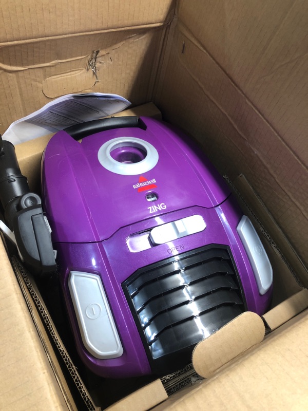 Photo 2 of ***USED***
Bissell Zing Lightweight, Bagged Canister Vacuum, Purple, 2154a