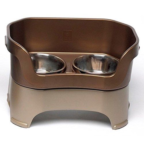 Photo 1 of ***MISSING A BOWL***
Large Neater Feeder for Dogs - Bronze (Large) Dog Bowl
