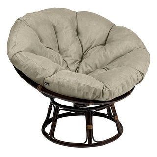 Photo 1 of ***PREVIOUSLY OPENED***
Classic Accessories Montlake 52 in. Dia Heather Grey Water-Resistant Outdoor Papasan Cushion
