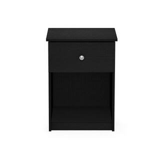 Photo 1 of ***PARTS ONLY**
Furinno Lucca Nightstand with One Drawer, Black Oak

