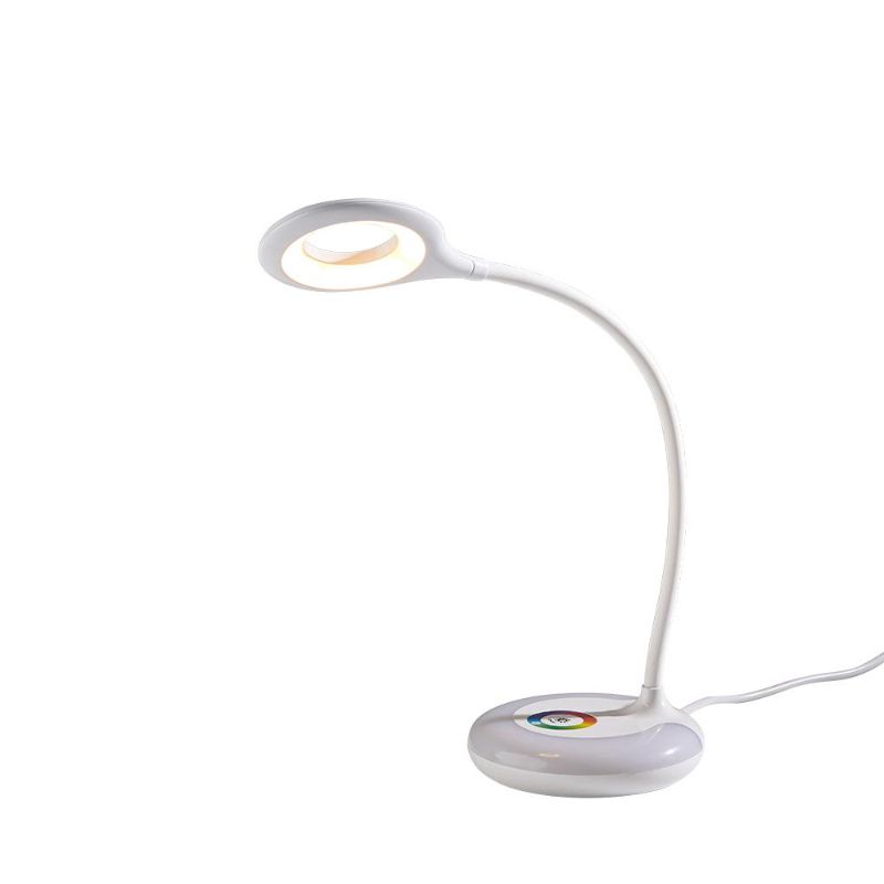 Photo 1 of ***USED***
Hampton Bay 19 in. White LED Task Lamp with Color Changing
