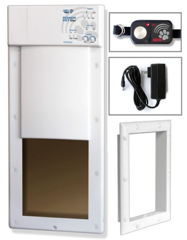 Photo 1 of ***MISSING COMPONENTS***
High Tech Pet 8 in. X 10 in. Power Pet Electronic Fully Automatic Dog and Cat Door

