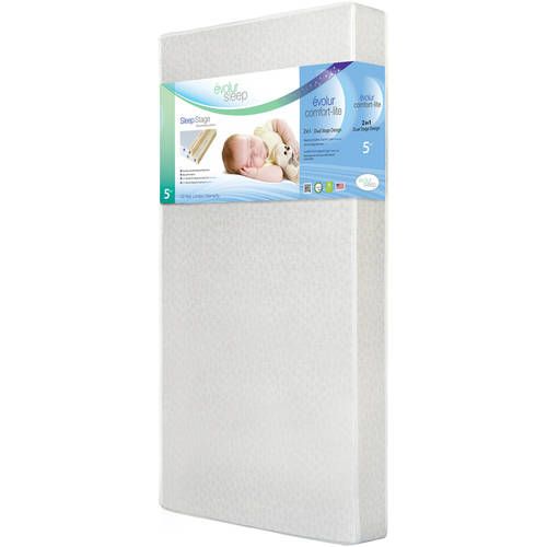 Photo 1 of ***LIGHTLY USED***
Evolur Sleep Dual Stage Comfort-Lite 5" Foam Crib and Toddler Mattress, Silver Star
