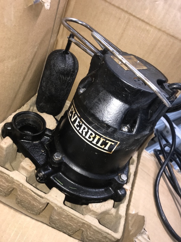 Photo 1 of 1/2 HP Cast Iron Sump Pump

