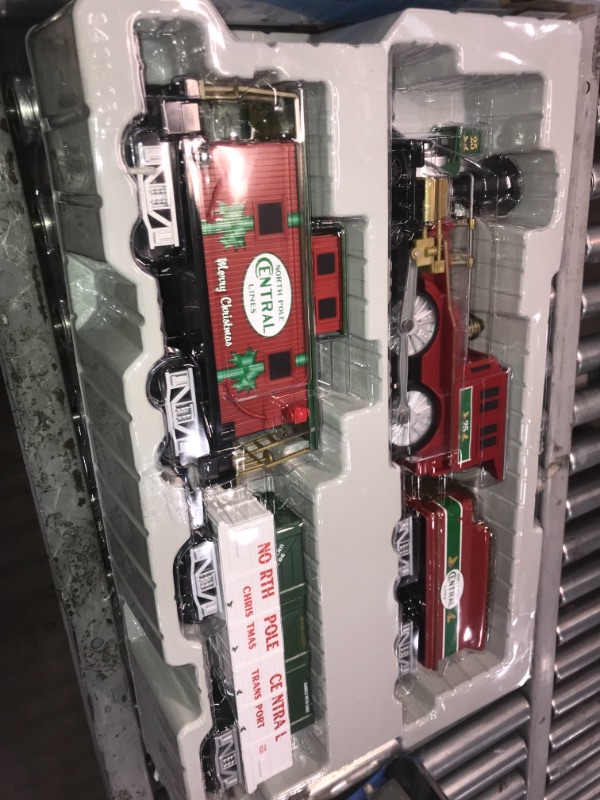 Photo 2 of Lionel North Pole Central Battery-Powered Train Set with Remote + Inner Loop Track Expansion Pack
