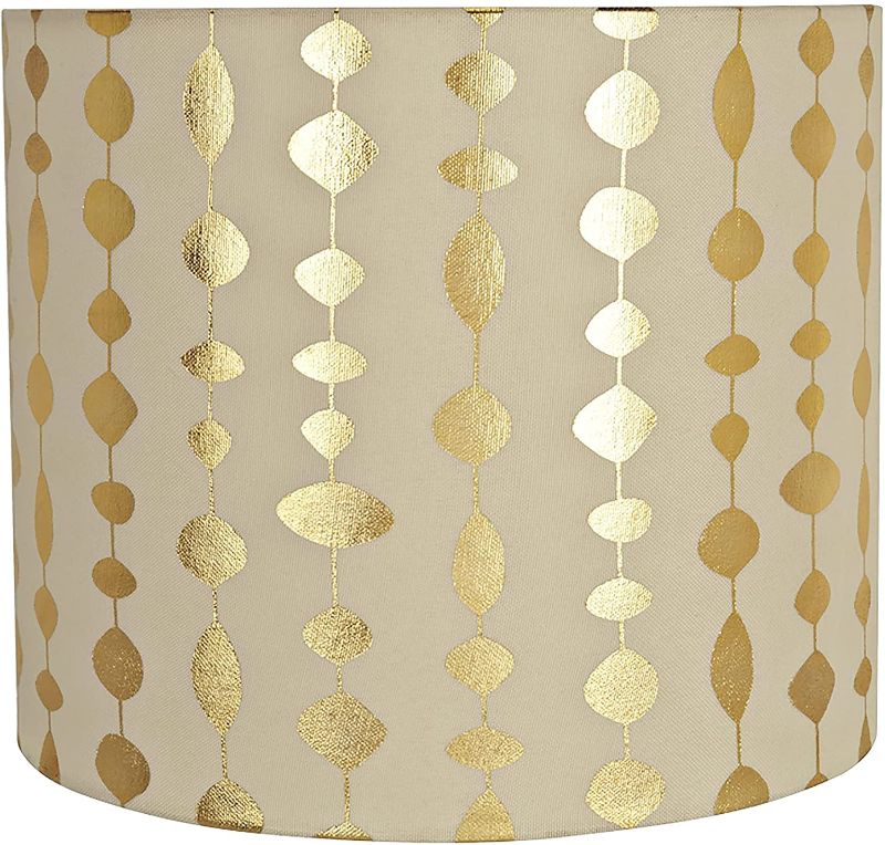 Photo 1 of 12" x 12" x 10"- Aspen Creative Spider LAMP Shade, Beige
