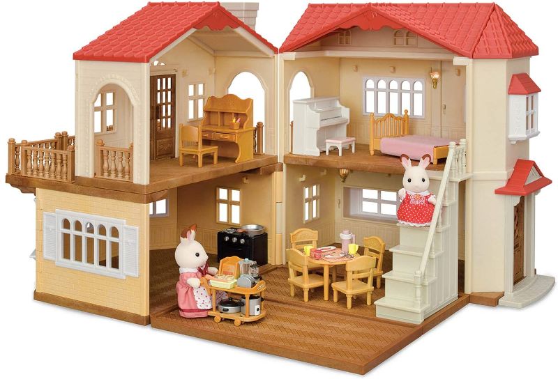 Photo 1 of Calico Critters Red Roof Country Home Gift set, Cottage
